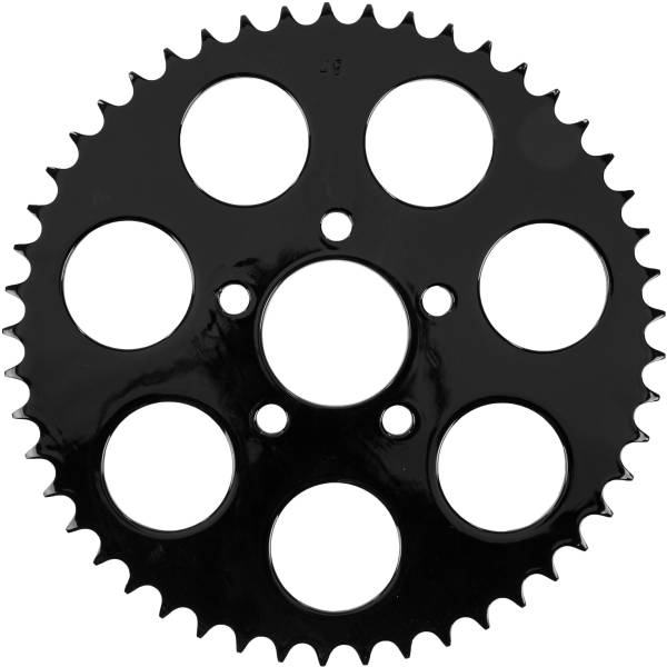 HARDDRIVE - GLOSS BLACK REAR SPROCKET 49T BIG TWIN 00-13 - Image 1