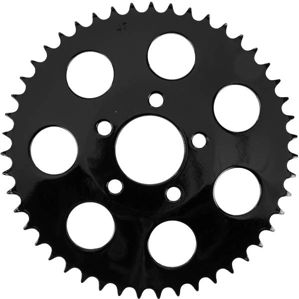 HARDDRIVE - GLOSS BLACK REAR SPROCKET 47T DISHED BIG TWIN 00-13 - Image 1