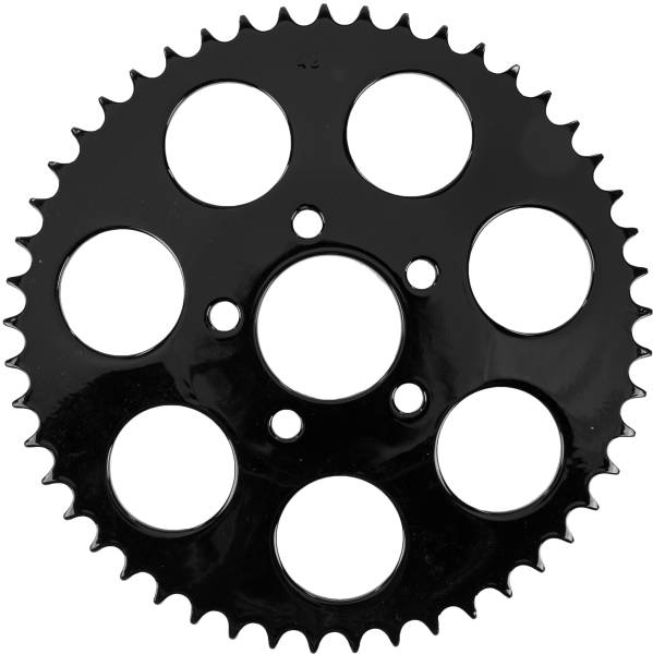 HARDDRIVE - GLOSS BLACK REAR SPROCKET 49T DISHED BIG TWIN 00-13 - Image 1