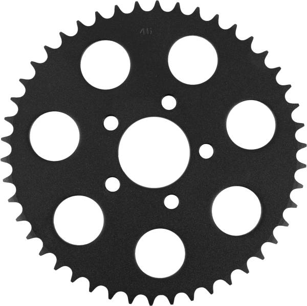 HARDDRIVE - TEXTURED BLACK RR SPROCKET 46T 2000-13 BIG TWIN FLAT - Image 1