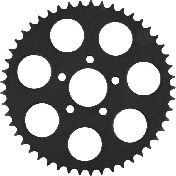 HARDDRIVE - TEXTURED BLACK RR SPROCKET 49T 2000-13 BIG TWIN FLAT - Image 1