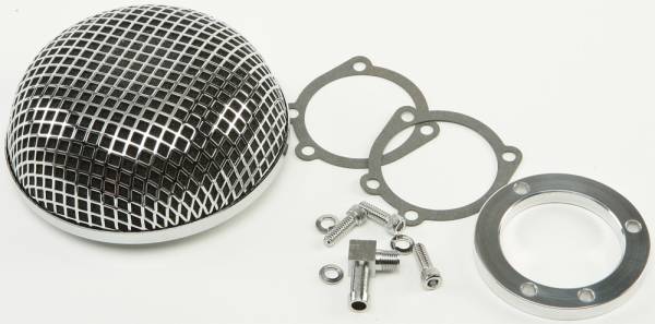 HARDDRIVE - ROUND MESH AIR CLEANER KEIHIN CV CARBS - Image 1