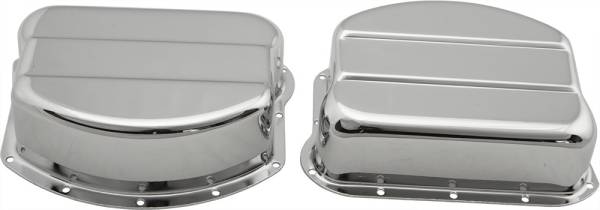 HARDDRIVE - ROCKER COVER KIT PANHEAD 48-65 CHROME PAIR - Image 1