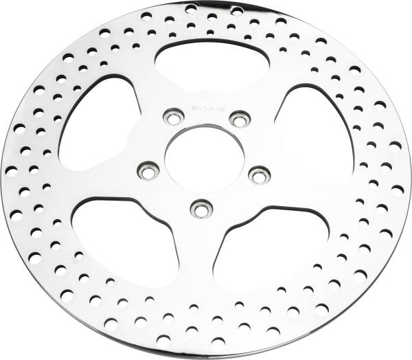 HARDDRIVE - 5 SPOKE BRAKE ROTOR REAR 11.5" SS POLISHED 2.22ID - Image 1