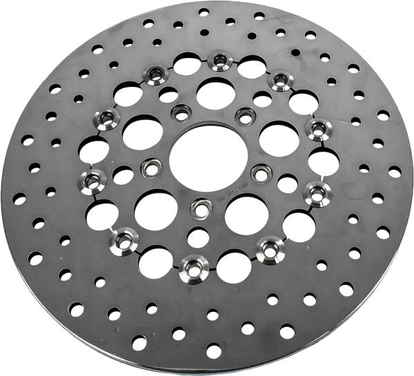 HARDDRIVE - FLOATIN BRAKE ROTOR 11.5" REAR SS POLISHED 1.99" ID 96-99 - Image 1