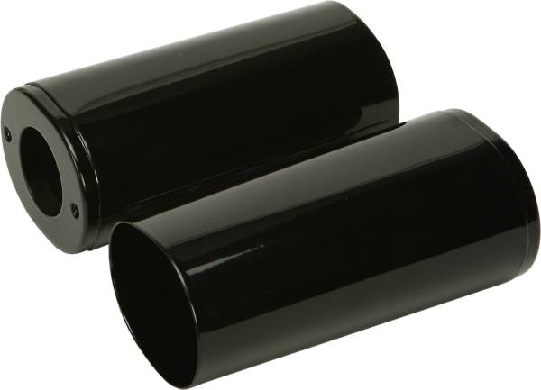 HARDDRIVE - UPPER FORK TUBE COVERS BLACK TOURING 84-13 FLST 86-14 - Image 1