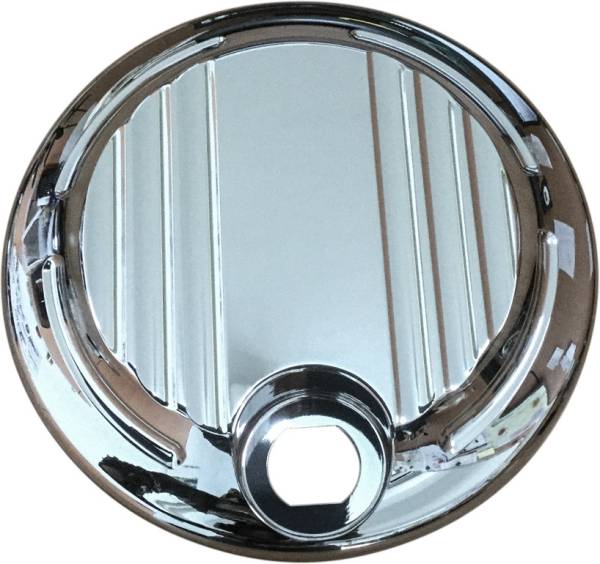 HARDDRIVE - BILLET FUEL DOOR CHROME FLH/FLT 08-UP - Image 1