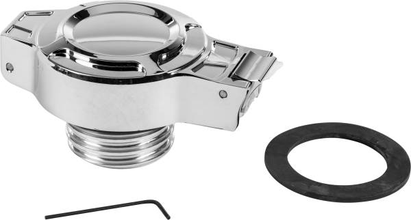 HARDDRIVE - FLIP UP GAS CAP CHROME - Image 1