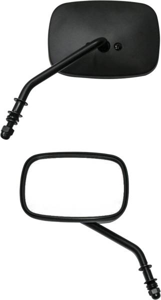 HARDDRIVE - MIRROR OEM STYLE SHORT STEM MATTE BLACK LEFT - Image 1