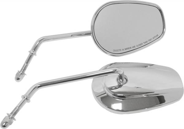 HARDDRIVE - CHR MIRROR OE STYLE TAPERED LONG STEM CHROME - Image 1