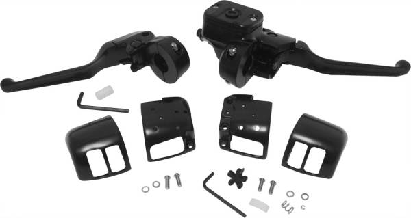 HARDDRIVE - BLACK HANDLEBAR CNTRLS 11/16 W/O SWITCHES BLACK 96-06 - Image 1