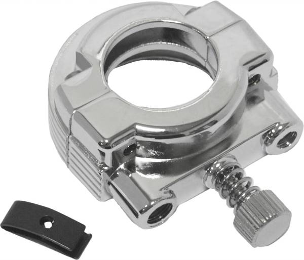 HARDDRIVE - THROTTLE CLAMP SINGLE CABLE CHROME - Image 1