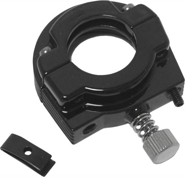 HARDDRIVE - THROTTLE CLAMP SINGLE CABLE GLOSS BLACK - Image 1