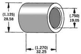 HARDDRIVE - AXLE SPACER ZINC 43684-86 3/4"X1.27" - Image 1