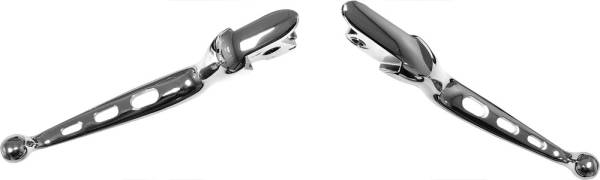 HARDDRIVE - CUSTOM LEVERS TRI-HOLE CHROME TOURING MODELS 08-13 - Image 1