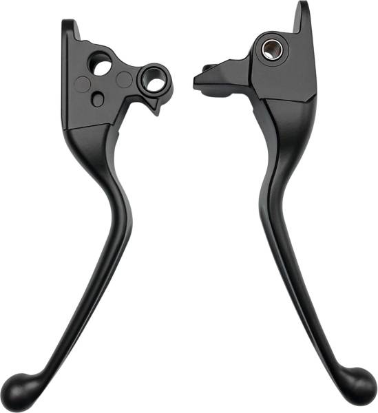 HARDDRIVE - SMOOTH LEVER SET BLK TOURING 08-13 W/CABLE CLUTCH - Image 1