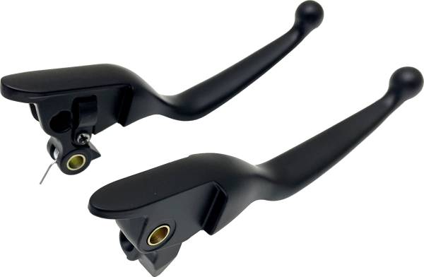 HARDDRIVE - SMOOTH LEVER SET BLACK FLT `21-UP CBL CLUTCH - Image 1