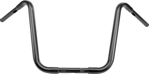 HARDDRIVE - 16" SATIN BLACK APE HANGERS 1" THRU CLAMP -TBW - Image 1