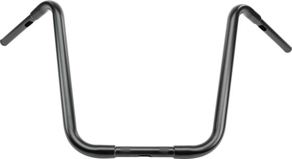 HARDDRIVE - 18" SATIN BLACK APE HANGERS 1" THRU CLAMP -TBW - Image 1