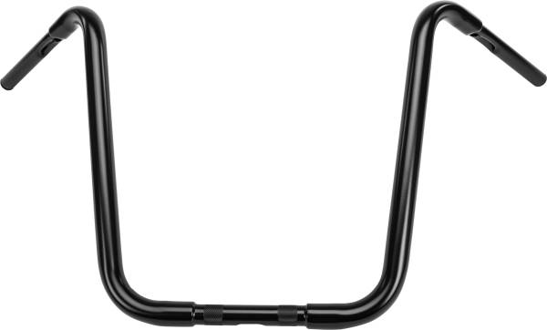 HARDDRIVE - APE HANGER 1-1/4" BLACK 18" 1" THRU CLAMP - CABLE - Image 1