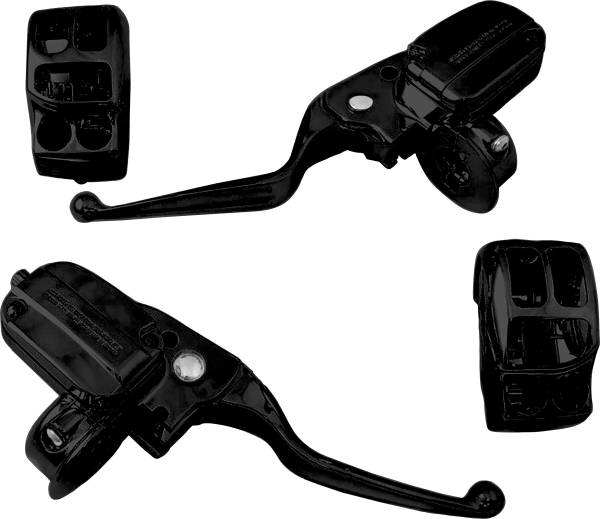 HARDDRIVE - HANDLEBAR CONTROL KIT BLK CABLE CLUTCH `08-16 FLH - Image 1