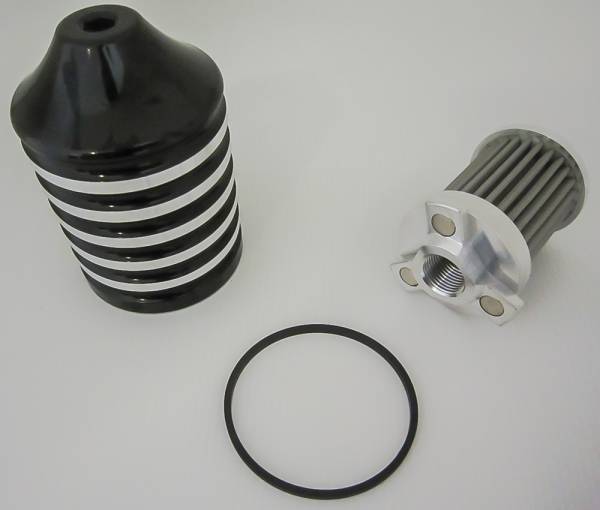 HARDDRIVE - BILLET REUSABLE OIL FILTER BLACK XL 85-20 - Image 1