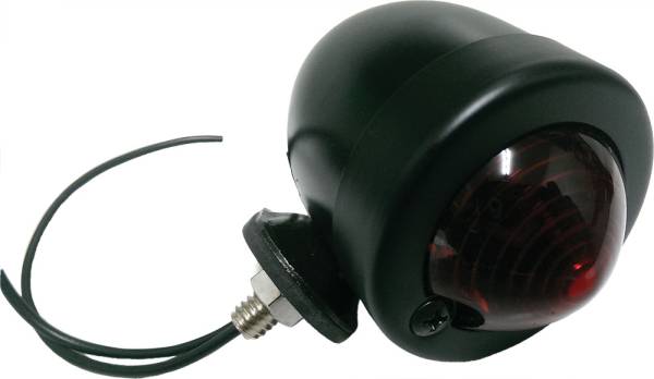 HARDDRIVE - BULLET MARKER LIGHT BLACK RED LENS SINGLE FILAMENT - Image 1