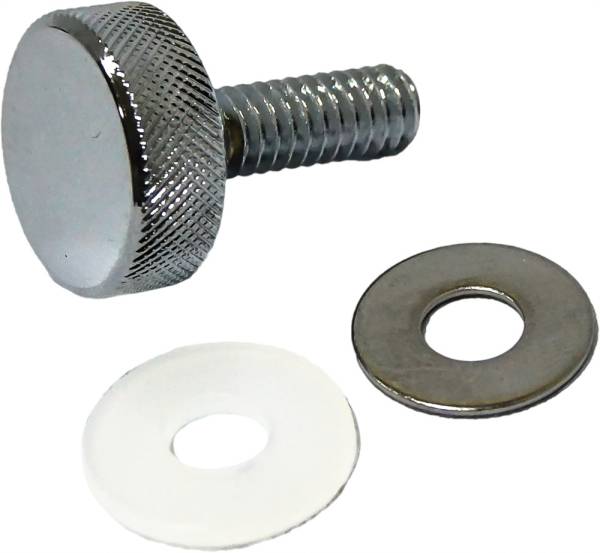 HARDDRIVE - KNURLED SEAT KNOB 1/4-20 CHROME - Image 1