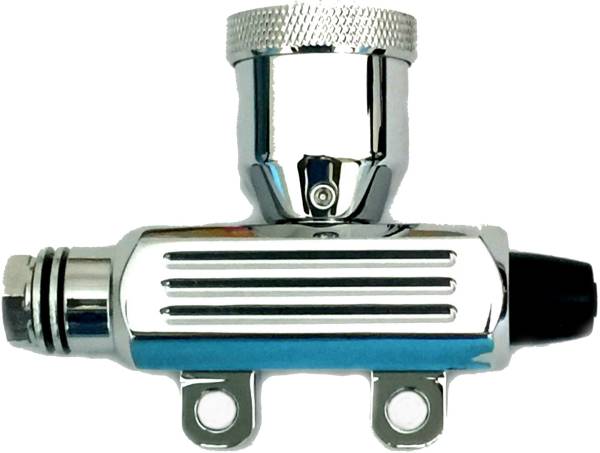 HARDDRIVE - SMOOTH REAR MASTER CYLINDER CHROME - Image 1