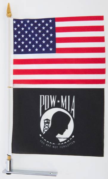 HARDDRIVE - FLAG / MOUNT USA/POW MIA SEAT MOUNT - Image 1