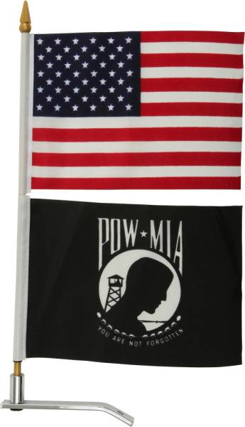 HARDDRIVE - FLAG / MOUNT USA/POW MIA TRUNK TAB MOUNT - Image 1