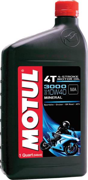 MOTUL - 3000 PETROLEUM OIL 10W-40 1QT - Image 1