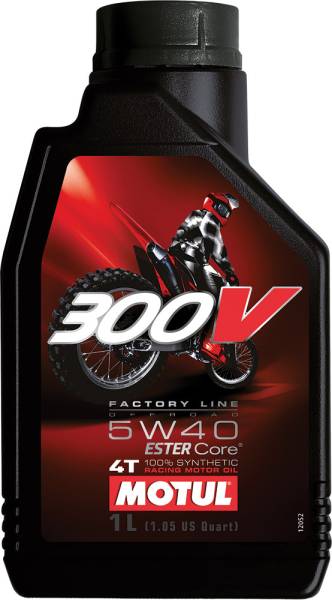 MOTUL - 300V OFFROAD 4T COMPETITION SYNTHETIC OIL 5W40 LITER - Image 1