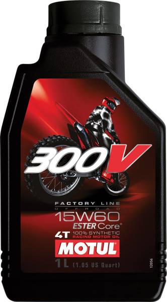 MOTUL - 300V OFFROAD 4T COMPETITION SYNTHETIC OIL 15W60 LITER - Image 1