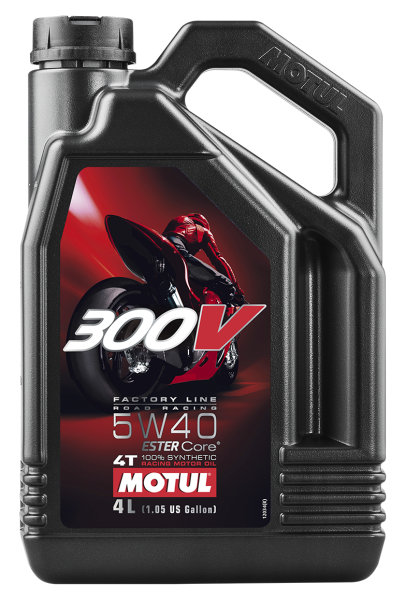 MOTUL - 300V 4T COMPETITION SYNTHETIC OIL 5W40 4-LITER - Image 1