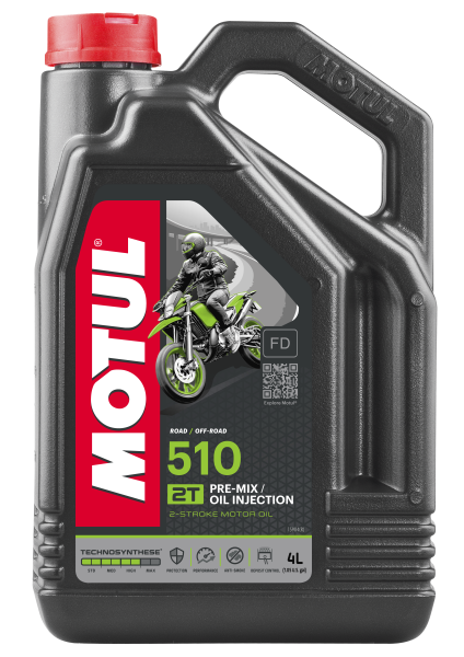 MOTUL - 510 2T PREMIX SYNTHETIC BLEND 4-LITER - Image 1