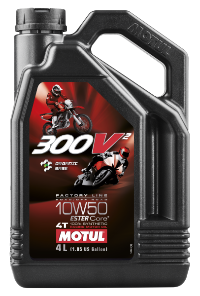 MOTUL - 300V2 4T COMPETITION SYNTHETIC OIL 10W50 4 LT - Image 1