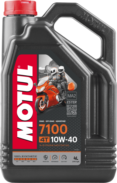 MOTUL - 7100 SYNTHETIC OIL 10W40 4-LITER - Image 1