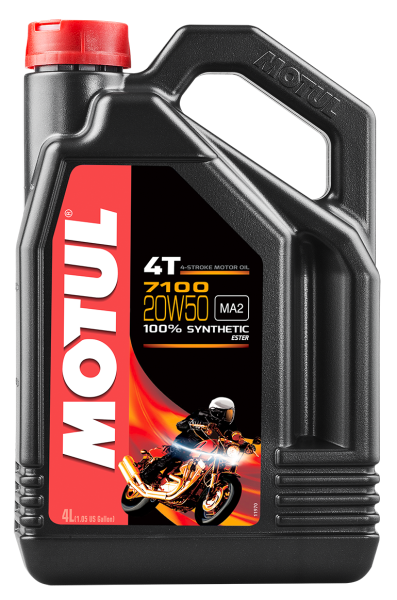 MOTUL - 7100 SYNTHETIC OIL 20W50 4-LITER - Image 1