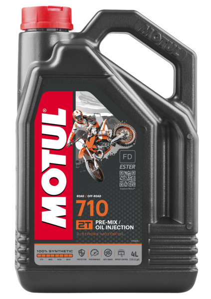 MOTUL - 710 2T RACING PREMIX 4-LITER - Image 1