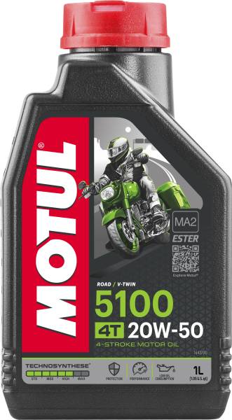 MOTUL - 5100 4T 20W50 1-L 12/CASE - Image 1