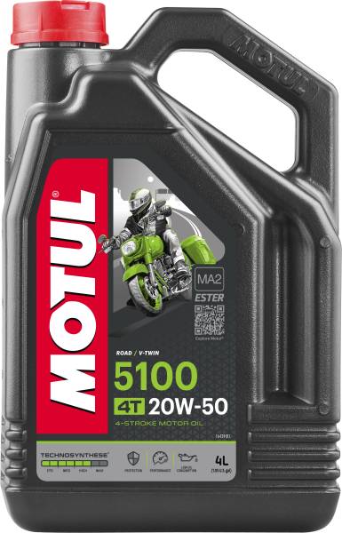 MOTUL - 5100 4T 20W50 4-L 4/CASE - Image 1