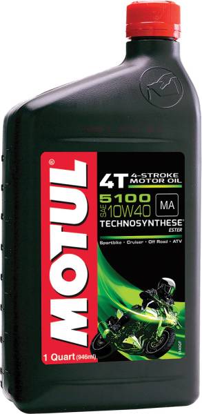 MOTUL - 5100 ESTER/SYNTHETIC ENGINE OIL 10W-40 1QT - Image 1