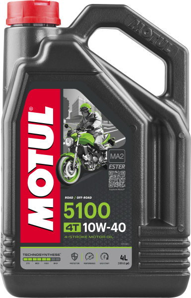 MOTUL - 5100 ESTER/SYNTHETIC ENGINE OIL 10W40 4 LT - Image 1