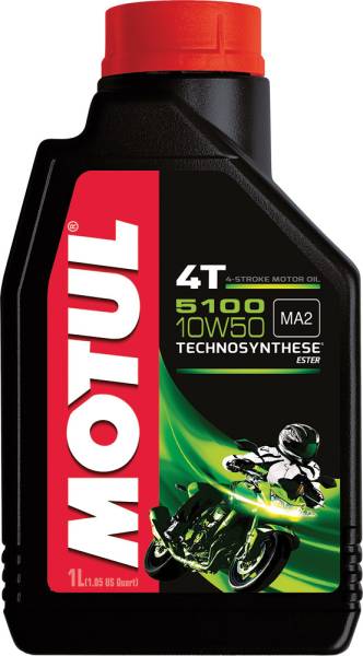 MOTUL - 5100 ESTER/SYNTHETIC ENGINE OIL 10W50 LITER - Image 1