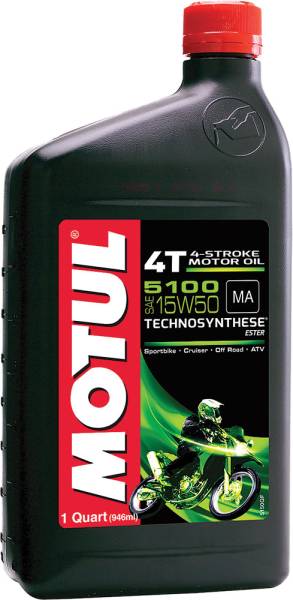 MOTUL - 5100 ESTER/SYNTHETIC ENGINE OIL 15W-50 1QT - Image 1