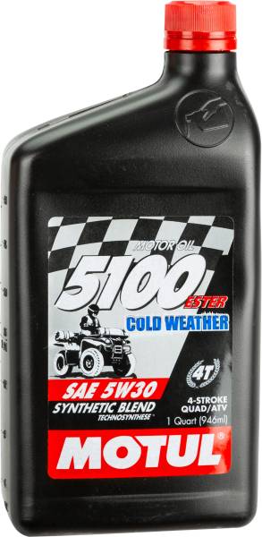 MOTUL - 5100 ESTER/SYNTHETIC ENGINE OIL 5W30 1QT - Image 1