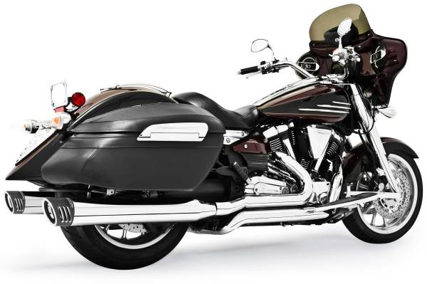 FREEDOM - 4" RACING SYSTEM CHROME/BLACK SCULPTED TIP YAMAHA - Image 1