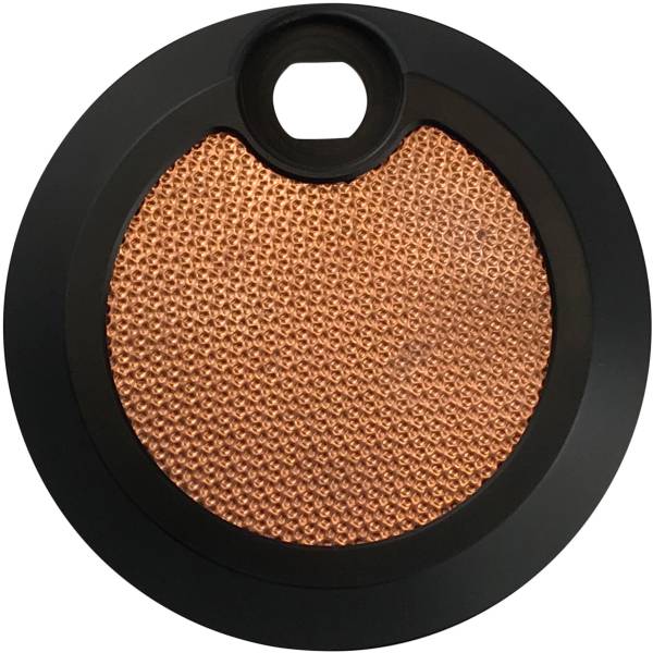 BRASS BALLS - FUEL DOOR BLACK W/COPPER INLAY - Image 1