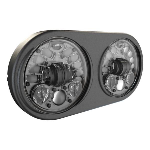 JW SPEAKER - 8692 LED HEADLIGHT DUAL 5.75" BLK BEZEL - Image 1